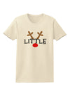 Matching Family Christmas Design - Reindeer - Little Womens T-Shirt by TooLoud-Womens T-Shirt-TooLoud-Natural-X-Small-Davson Sales