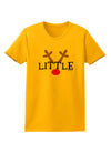 Matching Family Christmas Design - Reindeer - Little Womens T-Shirt by TooLoud-Womens T-Shirt-TooLoud-Gold-X-Small-Davson Sales