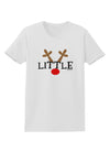 Matching Family Christmas Design - Reindeer - Little Womens T-Shirt by TooLoud-Womens T-Shirt-TooLoud-White-X-Small-Davson Sales