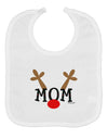 Matching Family Christmas Design - Reindeer - Mom Baby Bib by TooLoud