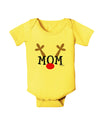 Matching Family Christmas Design - Reindeer - Mom Baby Romper Bodysuit by TooLoud-Baby Romper-TooLoud-Yellow-06-Months-Davson Sales