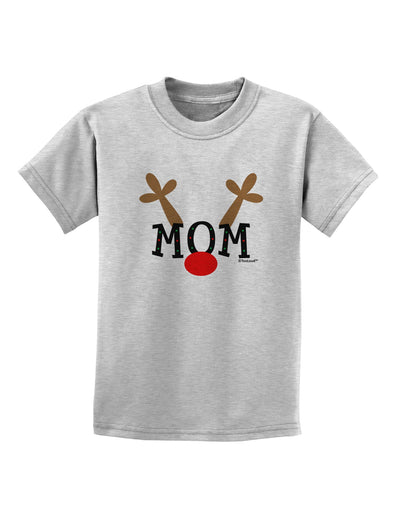 Matching Family Christmas Design - Reindeer - Mom Childrens T-Shirt by TooLoud-Childrens T-Shirt-TooLoud-AshGray-X-Small-Davson Sales