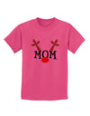 Matching Family Christmas Design - Reindeer - Mom Childrens T-Shirt by TooLoud-Childrens T-Shirt-TooLoud-Sangria-X-Small-Davson Sales