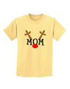 Matching Family Christmas Design - Reindeer - Mom Childrens T-Shirt by TooLoud-Childrens T-Shirt-TooLoud-Daffodil-Yellow-X-Small-Davson Sales