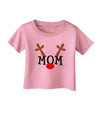 Matching Family Christmas Design - Reindeer - Mom Infant T-Shirt by TooLoud-Infant T-Shirt-TooLoud-Candy-Pink-06-Months-Davson Sales