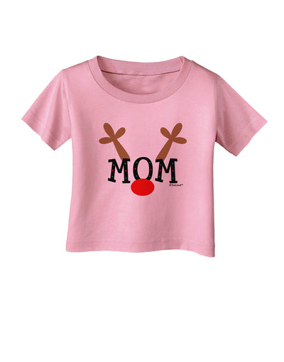 Matching Family Christmas Design - Reindeer - Mom Infant T-Shirt by TooLoud-Infant T-Shirt-TooLoud-Candy-Pink-06-Months-Davson Sales