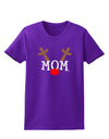 Matching Family Christmas Design - Reindeer - Mom Womens Dark T-Shirt by TooLoud-Womens T-Shirt-TooLoud-Purple-X-Small-Davson Sales