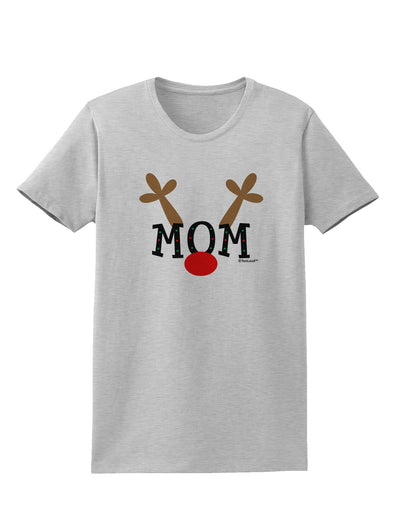 Matching Family Christmas Design - Reindeer - Mom Womens T-Shirt by TooLoud-Womens T-Shirt-TooLoud-AshGray-X-Small-Davson Sales