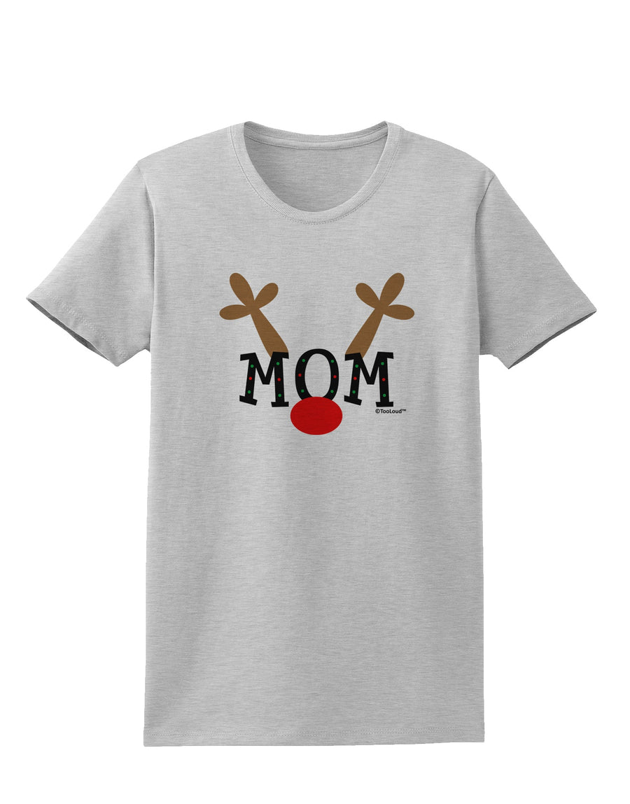 Matching Family Christmas Design - Reindeer - Mom Womens T-Shirt by TooLoud-Womens T-Shirt-TooLoud-White-X-Small-Davson Sales