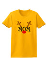 Matching Family Christmas Design - Reindeer - Mom Womens T-Shirt by TooLoud-Womens T-Shirt-TooLoud-Gold-X-Small-Davson Sales