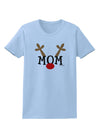 Matching Family Christmas Design - Reindeer - Mom Womens T-Shirt by TooLoud-Womens T-Shirt-TooLoud-Light-Blue-X-Small-Davson Sales