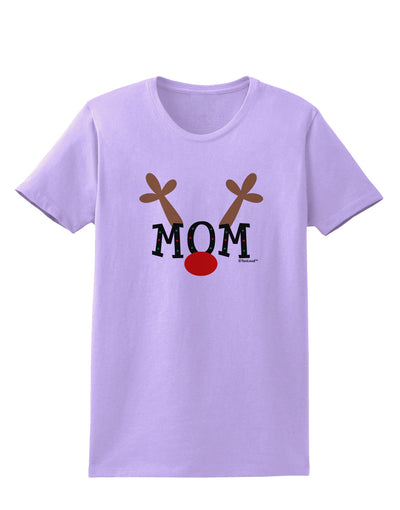 Matching Family Christmas Design - Reindeer - Mom Womens T-Shirt by TooLoud-Womens T-Shirt-TooLoud-Lavender-X-Small-Davson Sales