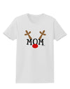 Matching Family Christmas Design - Reindeer - Mom Womens T-Shirt by TooLoud-Womens T-Shirt-TooLoud-White-X-Small-Davson Sales