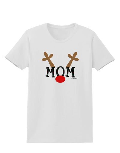 Matching Family Christmas Design - Reindeer - Mom Womens T-Shirt by TooLoud-Womens T-Shirt-TooLoud-White-X-Small-Davson Sales