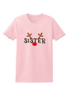 Matching Family Christmas Design - Reindeer - Sister Womens T-Shirt by TooLoud-Womens T-Shirt-TooLoud-PalePink-X-Small-Davson Sales