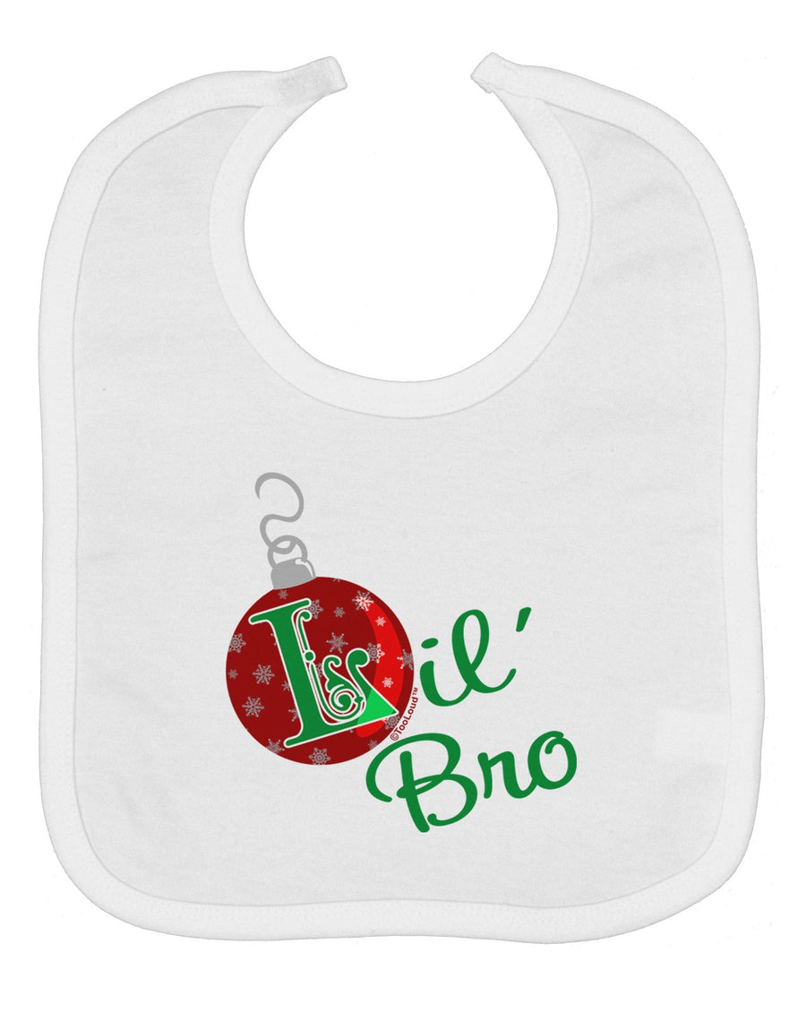 Matching Family Ornament Lil Bro Baby Bib