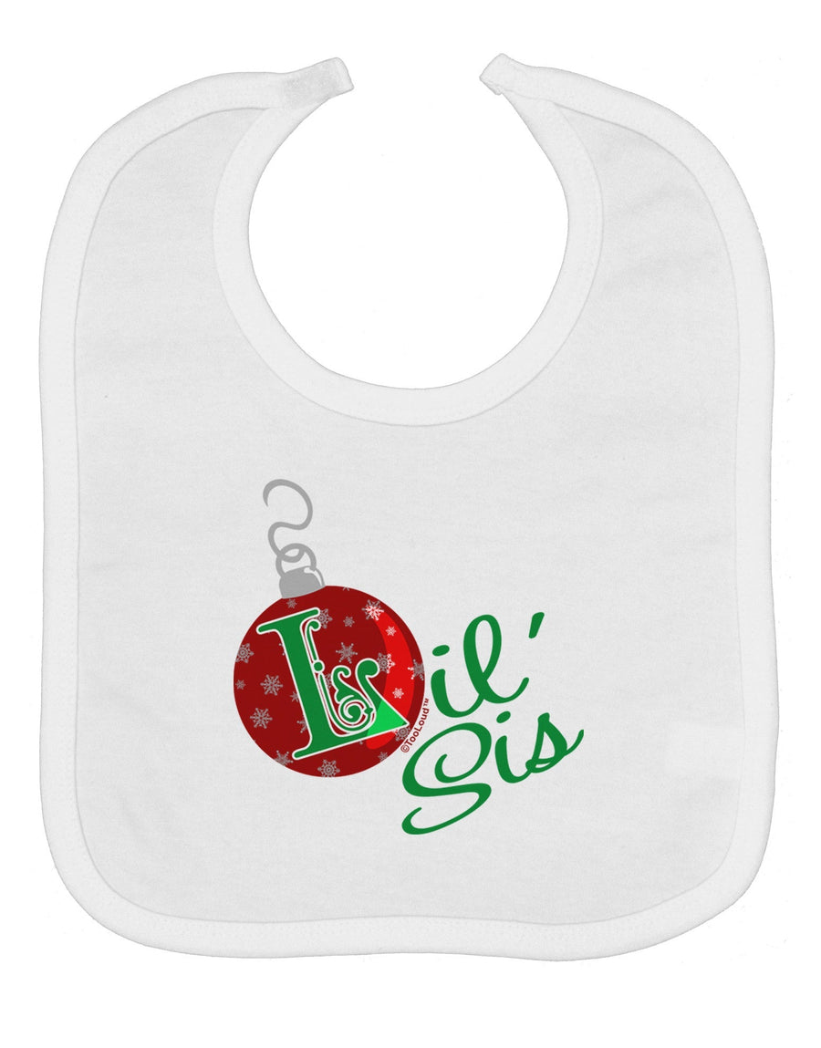 Matching Family Ornament Lil Sis Baby Bib