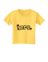 Matching His and Hers Design - Hers - Red Bow Tie Toddler T-Shirt by TooLoud-Toddler T-Shirt-TooLoud-Yellow-2T-Davson Sales