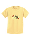 Matching His and Hers Design - His - Red Bow Childrens T-Shirt by TooLoud-Childrens T-Shirt-TooLoud-Daffodil-Yellow-X-Small-Davson Sales