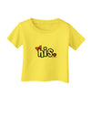 Matching His and Hers Design - His - Red Bow Infant T-Shirt by TooLoud-Infant T-Shirt-TooLoud-Yellow-06-Months-Davson Sales