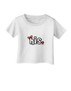 Matching His and Hers Design - His - Red Bow Infant T-Shirt by TooLoud-Infant T-Shirt-TooLoud-White-06-Months-Davson Sales