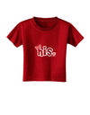 Matching His and Hers Design - His - Red Bow Toddler T-Shirt Dark by TooLoud-Toddler T-Shirt-TooLoud-Red-2T-Davson Sales