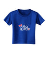 Matching His and Hers Design - His - Red Bow Toddler T-Shirt Dark by TooLoud-Toddler T-Shirt-TooLoud-Royal-Blue-2T-Davson Sales