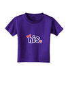 Matching His and Hers Design - His - Red Bow Toddler T-Shirt Dark by TooLoud-Toddler T-Shirt-TooLoud-Purple-2T-Davson Sales