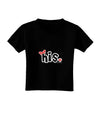 Matching His and Hers Design - His - Red Bow Toddler T-Shirt Dark by TooLoud-Toddler T-Shirt-TooLoud-Black-2T-Davson Sales
