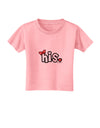 Matching His and Hers Design - His - Red Bow Toddler T-Shirt by TooLoud-Toddler T-Shirt-TooLoud-Candy-Pink-2T-Davson Sales