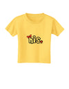 Matching His and Hers Design - His - Red Bow Toddler T-Shirt by TooLoud-Toddler T-Shirt-TooLoud-Yellow-2T-Davson Sales