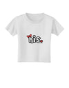 Matching His and Hers Design - His - Red Bow Toddler T-Shirt by TooLoud-Toddler T-Shirt-TooLoud-White-2T-Davson Sales