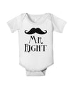 Matching Husband and Wife Designs - Mr Right Baby Romper Bodysuit-Baby Romper-TooLoud-White-06-Months-Davson Sales