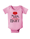 Matching Husband and Wife Designs - Mrs Always Right Baby Romper Bodysuit-Baby Romper-TooLoud-Pink-06-Months-Davson Sales