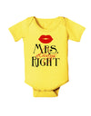 Matching Husband and Wife Designs - Mrs Always Right Baby Romper Bodysuit-Baby Romper-TooLoud-Yellow-06-Months-Davson Sales