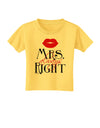 Matching Husband and Wife Designs - Mrs Always Right Toddler T-Shirt-Toddler T-Shirt-TooLoud-Yellow-2T-Davson Sales