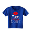 Matching Husband and Wife Designs - Mrs Always Right Toddler T-Shirt Dark-Toddler T-Shirt-TooLoud-Royal-Blue-2T-Davson Sales