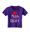 Matching Husband and Wife Designs - Mrs Always Right Toddler T-Shirt Dark-Toddler T-Shirt-TooLoud-Purple-2T-Davson Sales