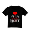 Matching Husband and Wife Designs - Mrs Always Right Toddler T-Shirt Dark-Toddler T-Shirt-TooLoud-Black-2T-Davson Sales