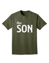 Matching Like Father Like Son Design - Like Son Adult Dark T-Shirt by TooLoud-Mens T-Shirt-TooLoud-Military-Green-Small-Davson Sales