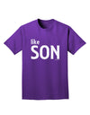 Matching Like Father Like Son Design - Like Son Adult Dark T-Shirt by TooLoud-Mens T-Shirt-TooLoud-Purple-Small-Davson Sales