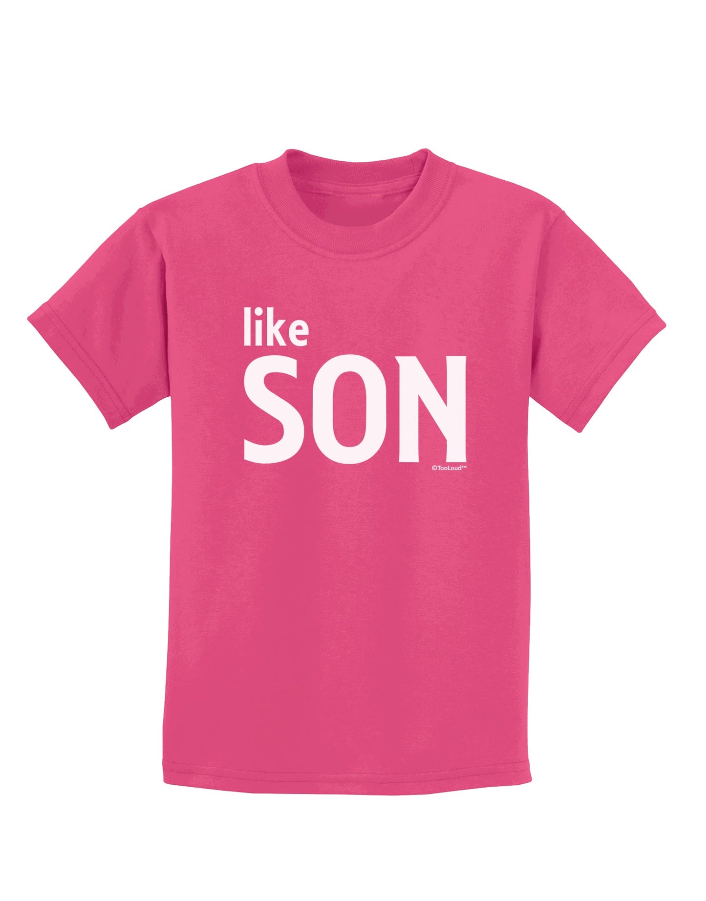 Matching Like Father Like Son Design - Like Son Childrens Dark T-Shirt by TooLoud-Childrens T-Shirt-TooLoud-Sangria-X-Small-Davson Sales