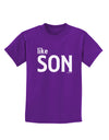 Matching Like Father Like Son Design - Like Son Childrens Dark T-Shirt by TooLoud-Childrens T-Shirt-TooLoud-Purple-X-Small-Davson Sales