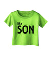 Matching Like Father Like Son Design - Like Son Infant T-Shirt by TooLoud-Infant T-Shirt-TooLoud-Lime-Green-06-Months-Davson Sales