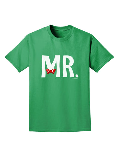 Matching Mr and Mrs Design - Mr Bow Tie Adult Dark T-Shirt by TooLoud-Mens T-Shirt-TooLoud-Kelly-Green-Small-Davson Sales