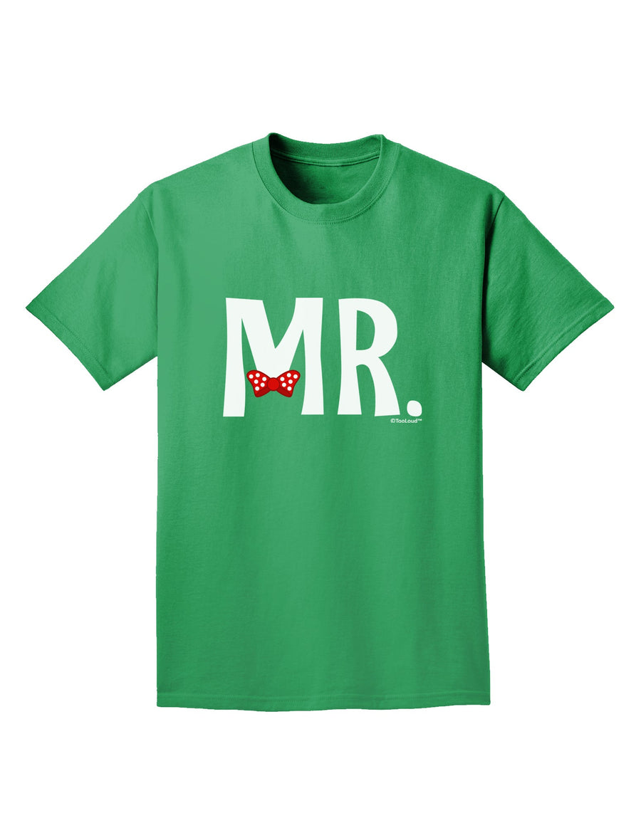 Matching Mr and Mrs Design - Mr Bow Tie Adult Dark T-Shirt by TooLoud-Mens T-Shirt-TooLoud-Purple-Small-Davson Sales