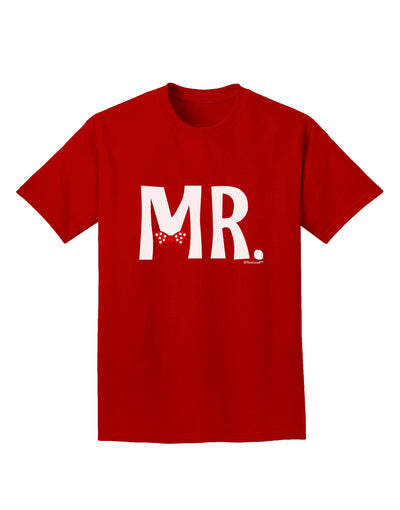 Matching Mr and Mrs Design - Mr Bow Tie Adult Dark T-Shirt by TooLoud-Mens T-Shirt-TooLoud-Red-Small-Davson Sales