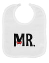 Matching Mr and Mrs Design - Mr Bow Tie Baby Bib by TooLoud