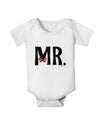 Matching Mr and Mrs Design - Mr Bow Tie Baby Romper Bodysuit by TooLoud-Baby Romper-TooLoud-White-06-Months-Davson Sales