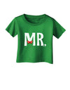 Matching Mr and Mrs Design - Mr Bow Tie Infant T-Shirt Dark by TooLoud-Infant T-Shirt-TooLoud-Clover-Green-06-Months-Davson Sales